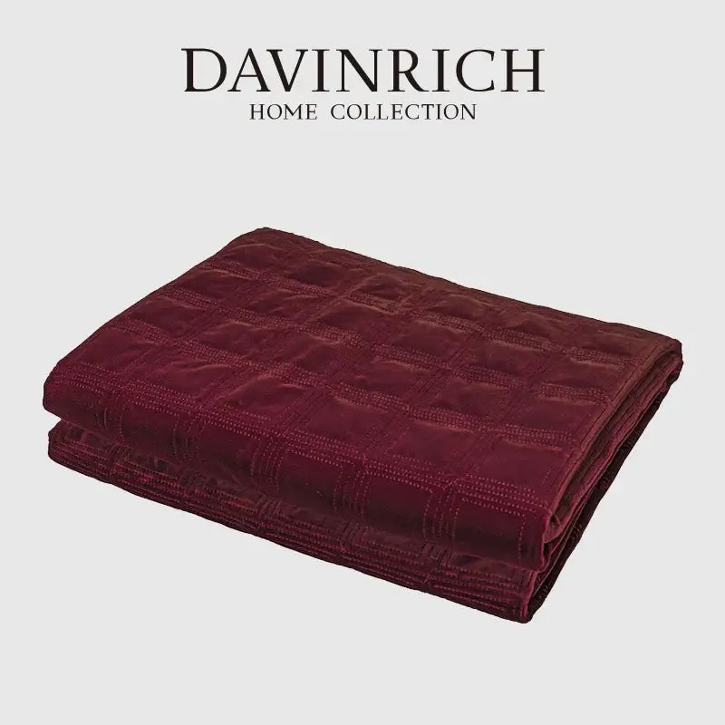 Burgundy Velvet Bed Runner