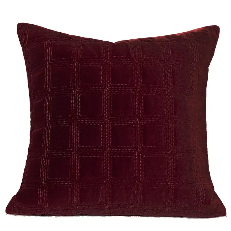 Burgundy Velvet Bed Runner