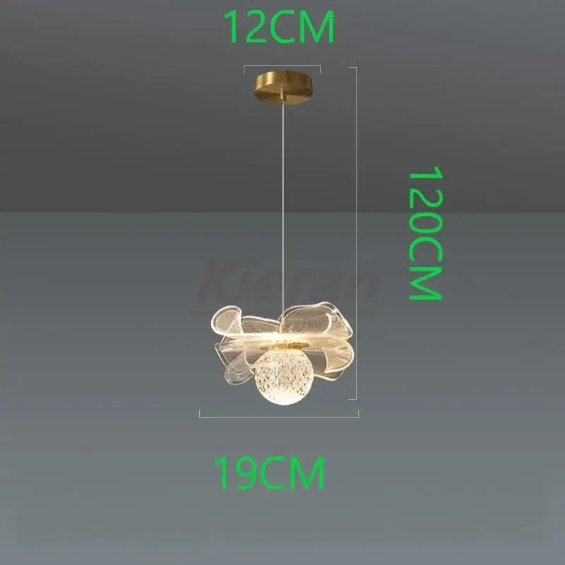 Crystal Butterfly Pendant Light