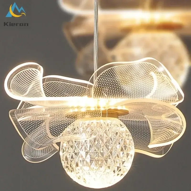 Crystal Butterfly Pendant Light