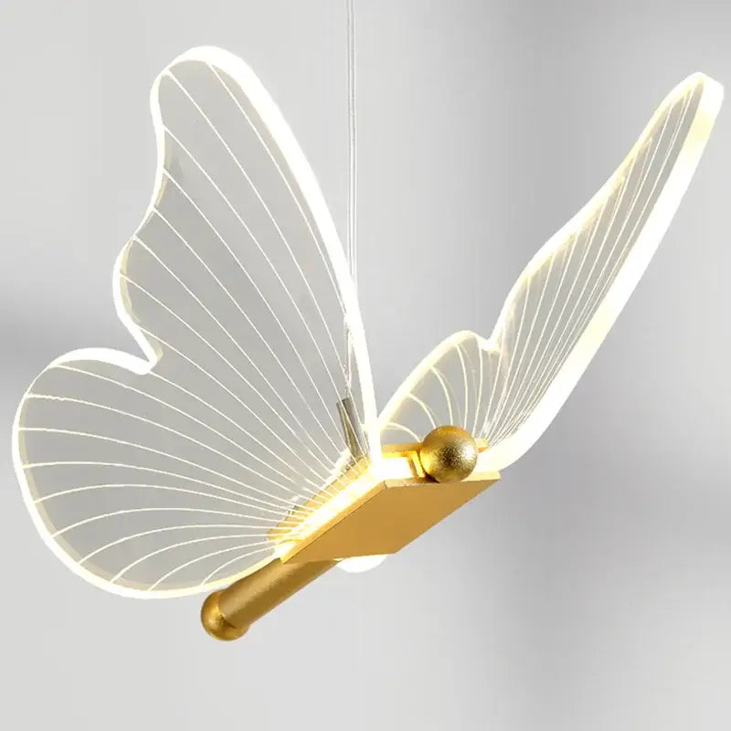 Gold Butterfly Pendant Light for Dining Rooms