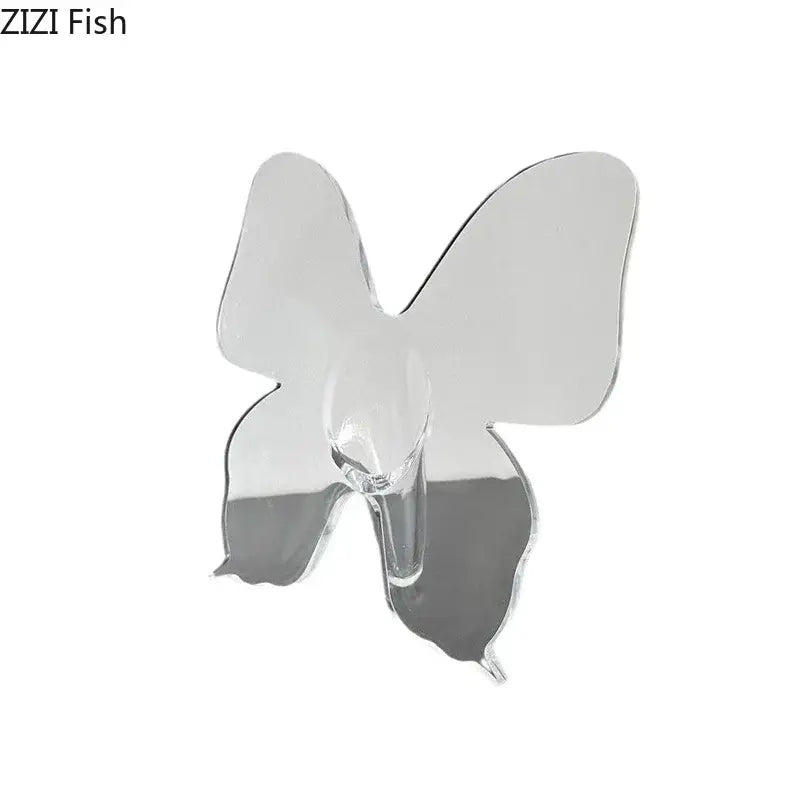 Transparent Butterfly Vase