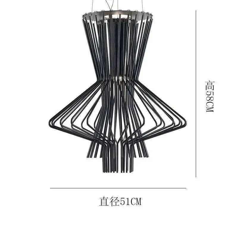 Black Industrial Cage Pendant