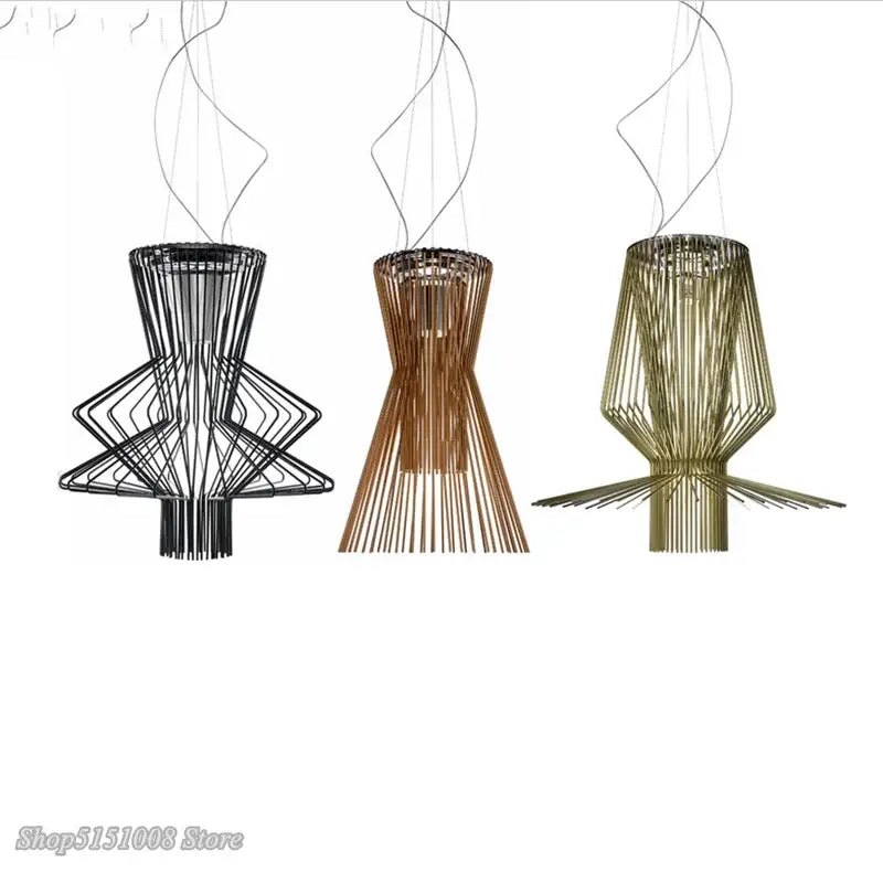 Black Industrial Cage Pendant