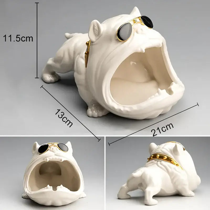 Black Dog Resin Ashtray