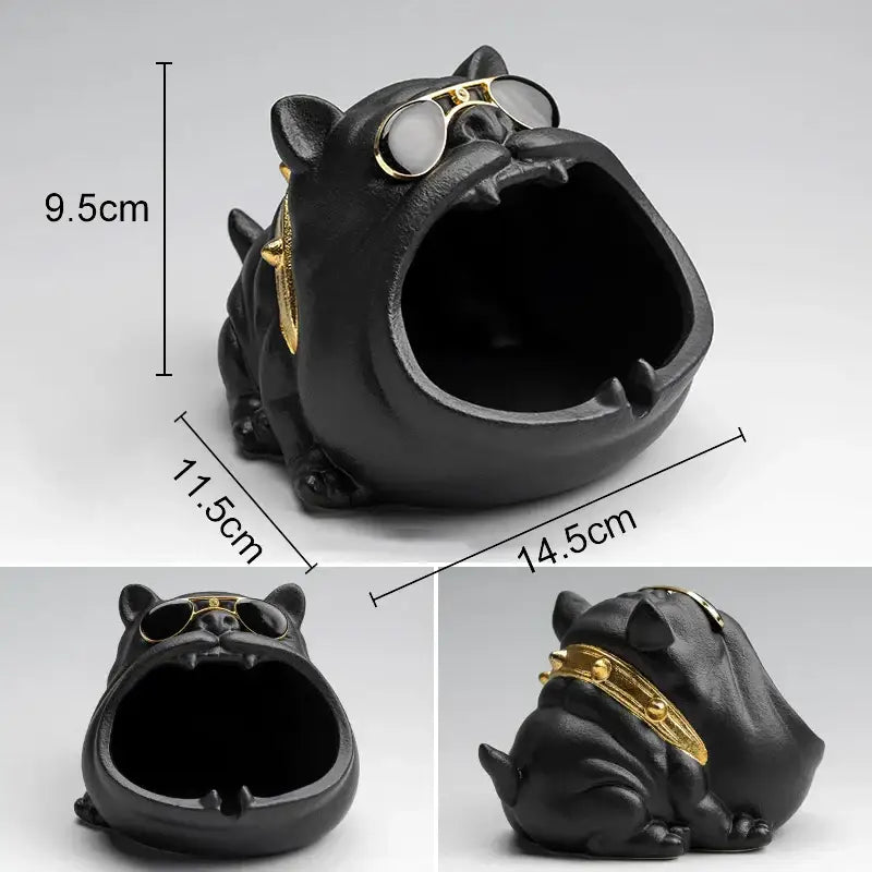 Black Dog Resin Ashtray