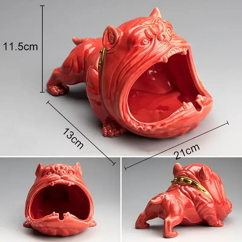 Black Dog Resin Ashtray