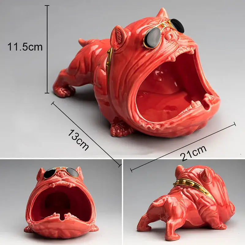 Black Dog Resin Ashtray