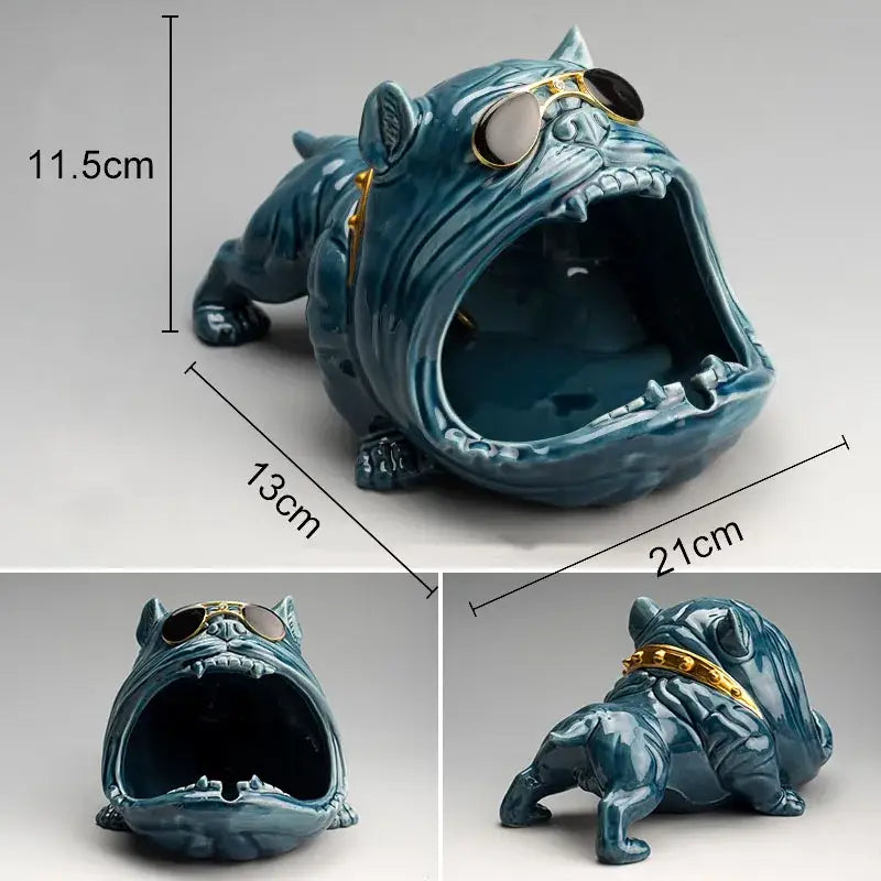 Black Dog Resin Ashtray