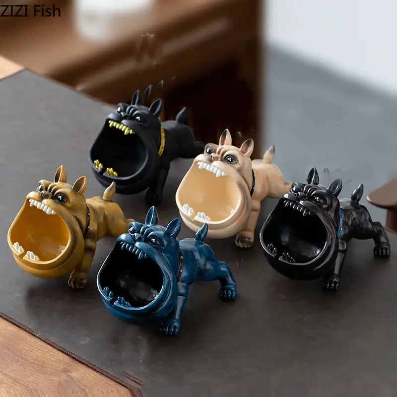 Black Dog Resin Ashtray