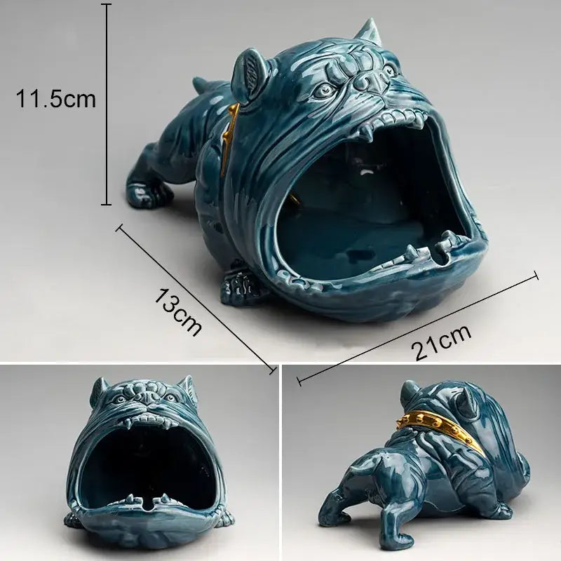 Black Dog Resin Ashtray