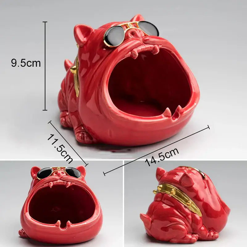 Black Dog Resin Ashtray