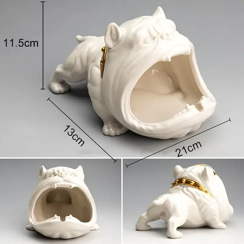 Black Dog Resin Ashtray