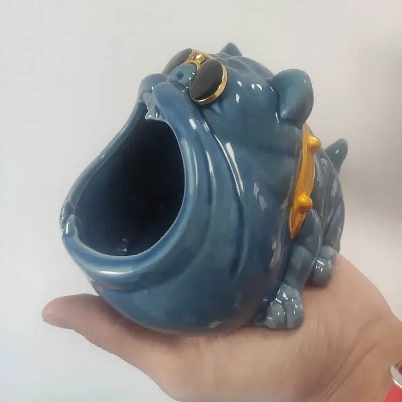 Black Dog Resin Ashtray