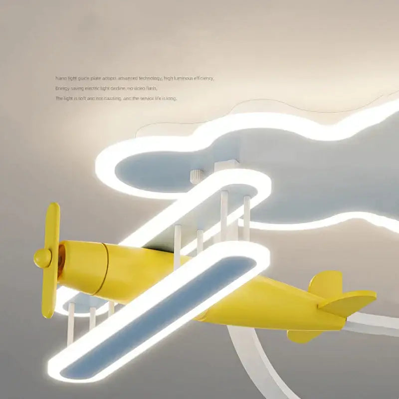 Blue Plane Ceiling Light