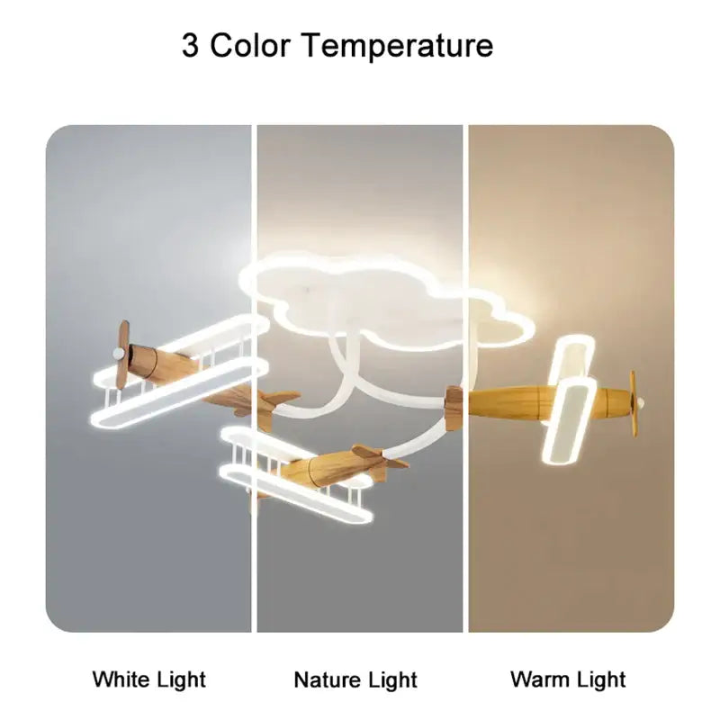 Blue Plane Ceiling Light
