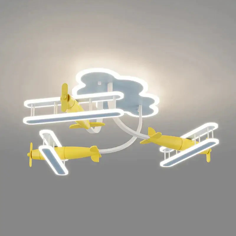 Blue Plane Ceiling Light