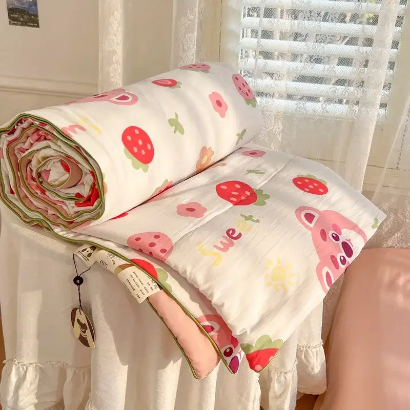 Cream Teddy Bear Blanket