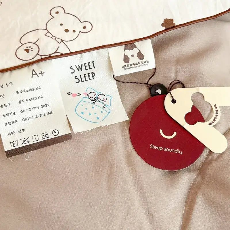 Cream Teddy Bear Blanket