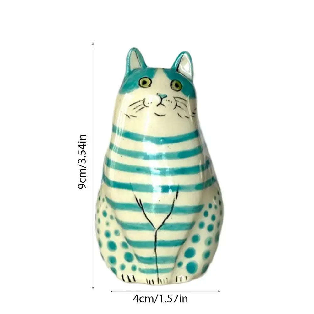 Polka Dot Cat Vase