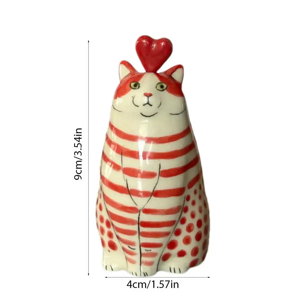 Polka Dot Cat Vase