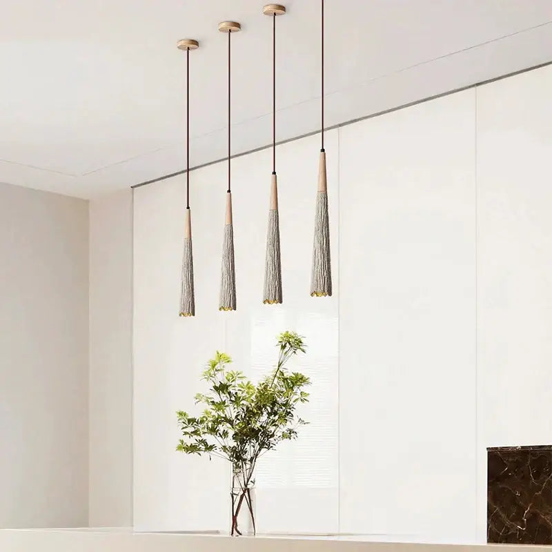 Cream Cement Pendant Light