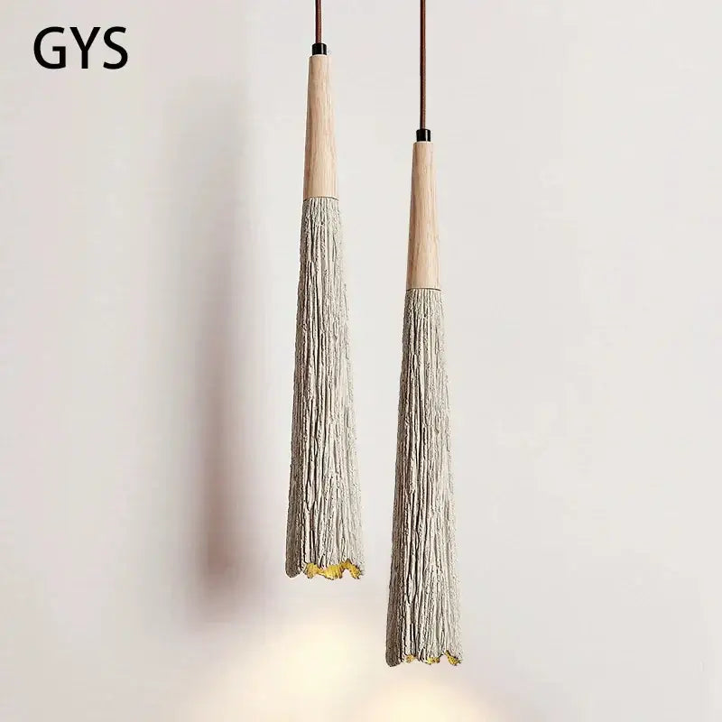 Cream Cement Pendant Light