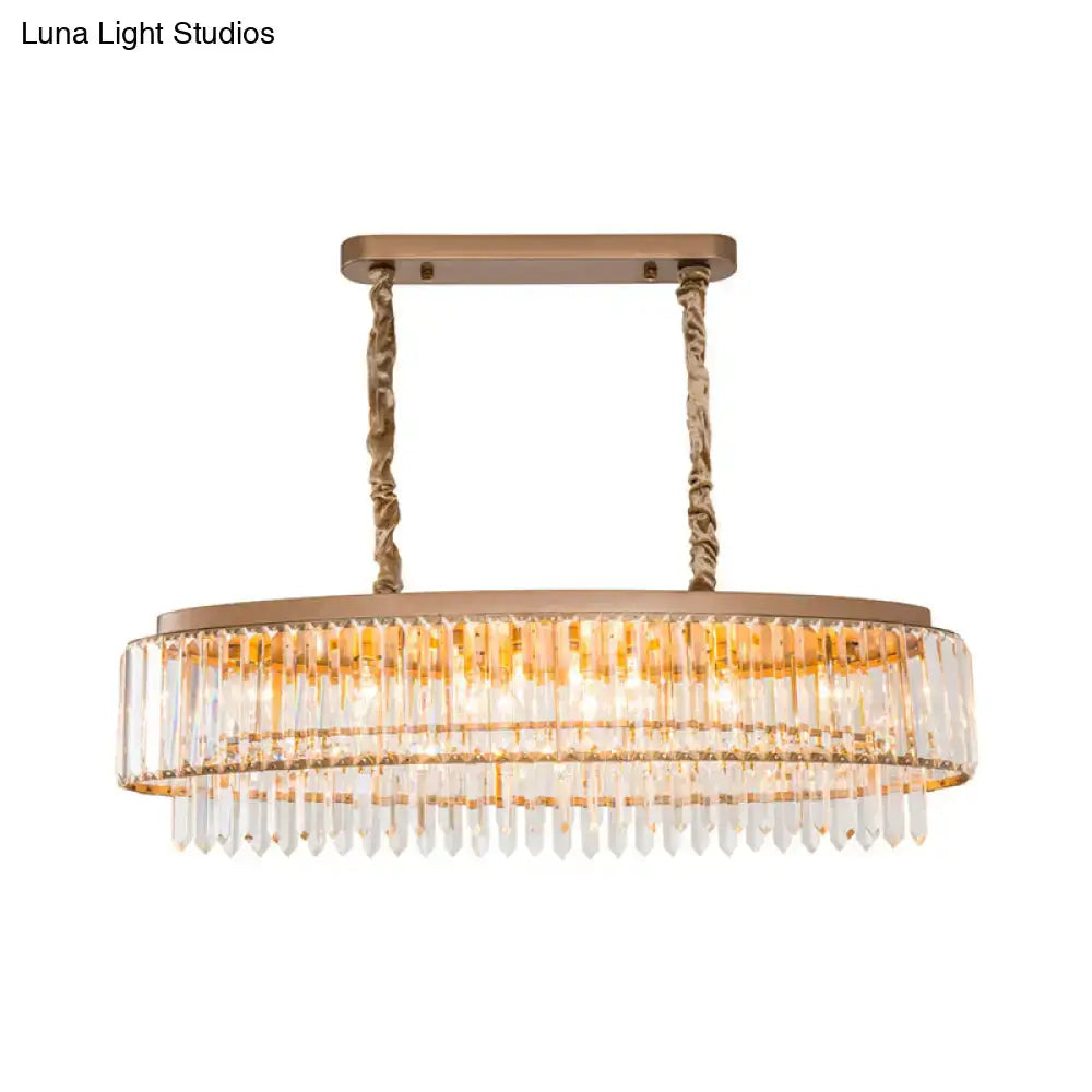 Champagne Crystal Oval Light