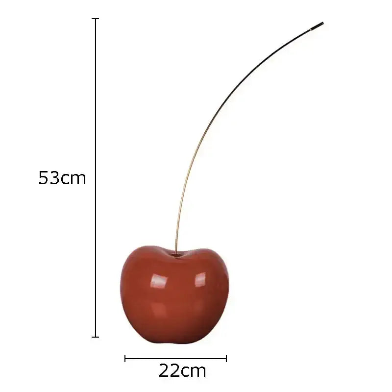 Red Cherry Fruit Sculpture