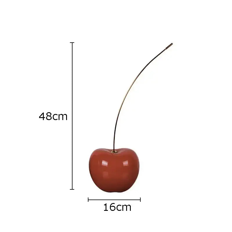 Red Cherry Fruit Sculpture