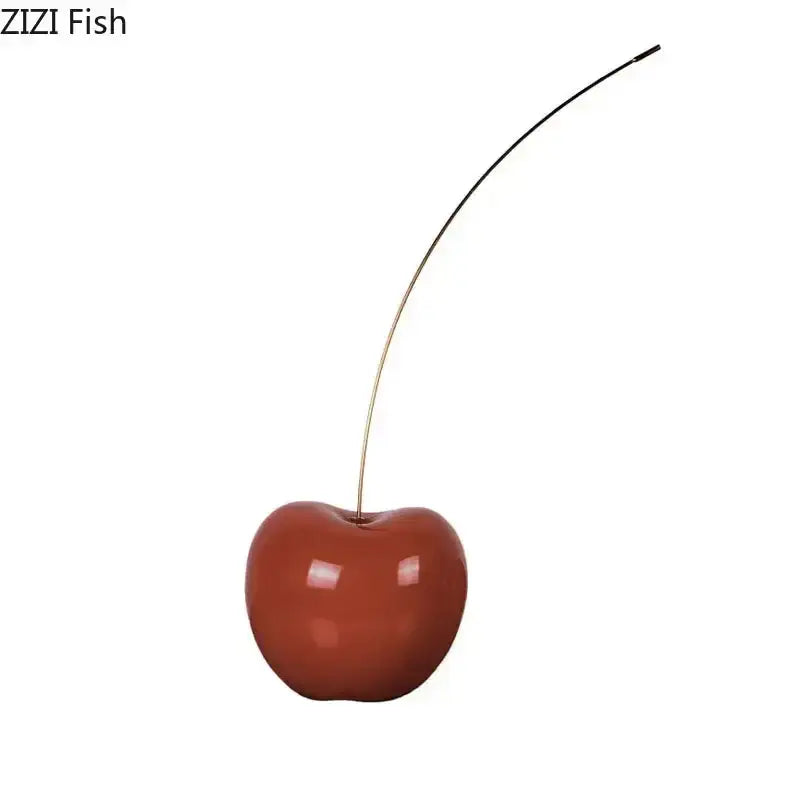 Red Cherry Fruit Sculpture