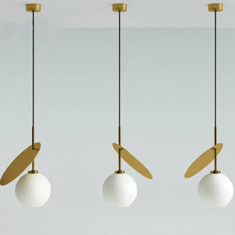 Gold Glass Pendant Lights