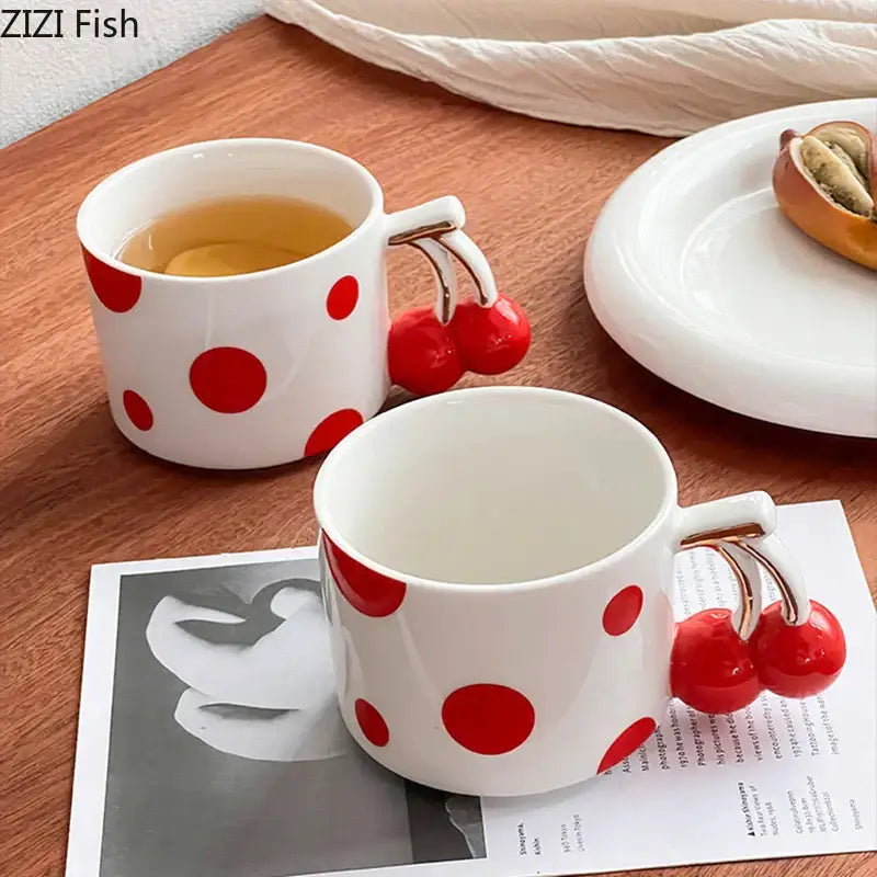 Red Polka Dot Mug