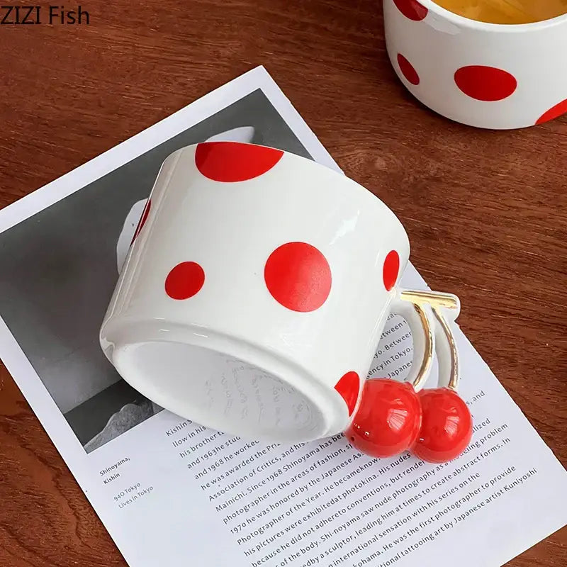 Red Polka Dot Mug