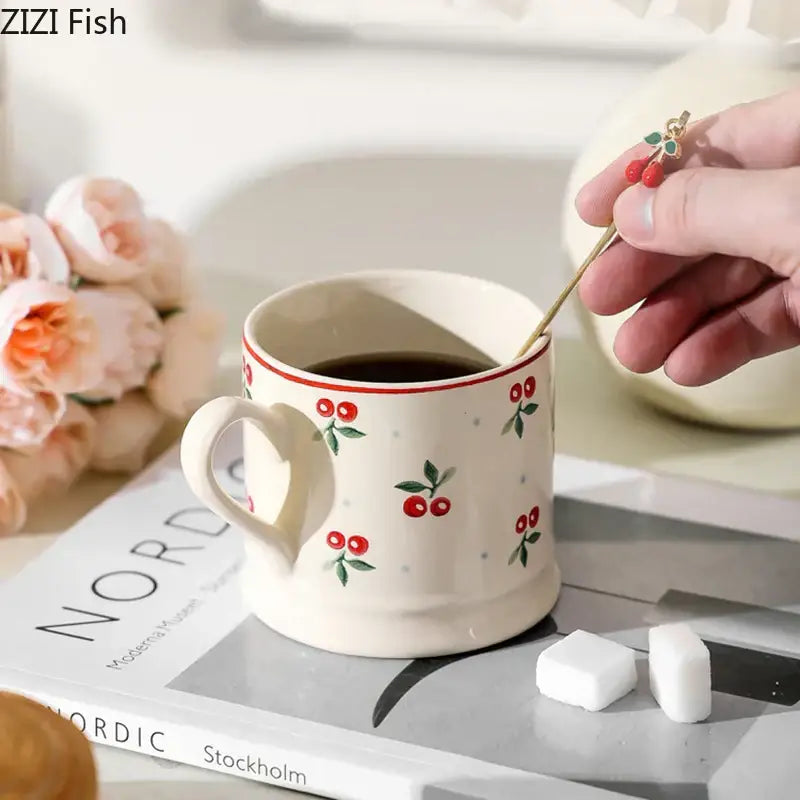Cream Porcelain Coffee Mug