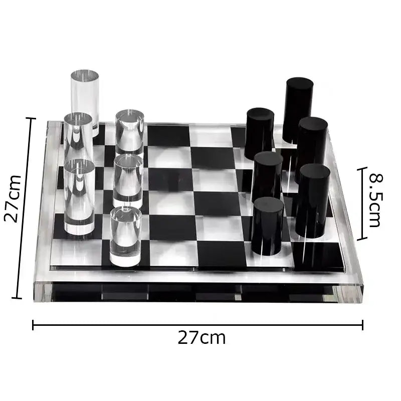 Black Silver Chessboard Ornament