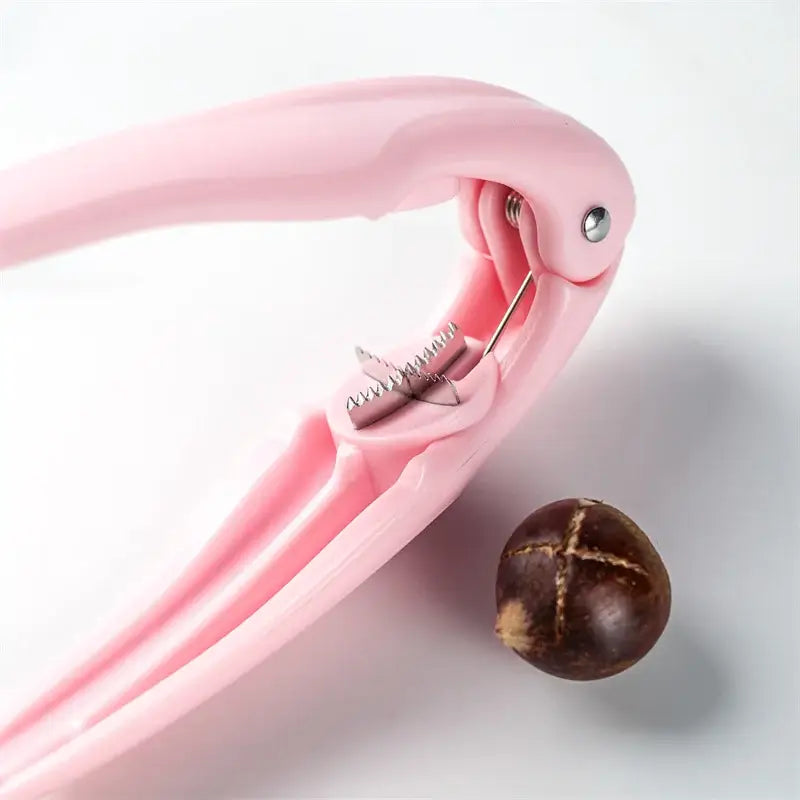 Pink Stainless Nut Cracker