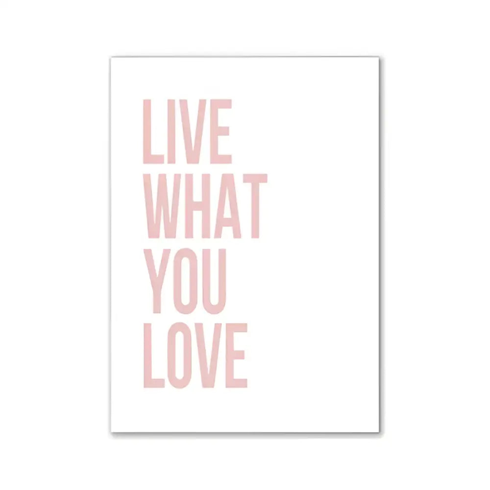 Pink Motivational Wall Poster