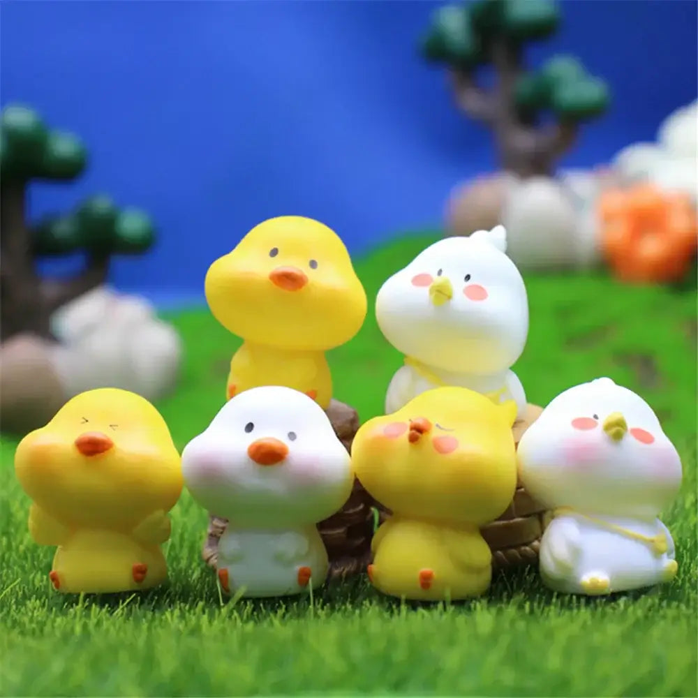 Yellow Chick Figurines Set