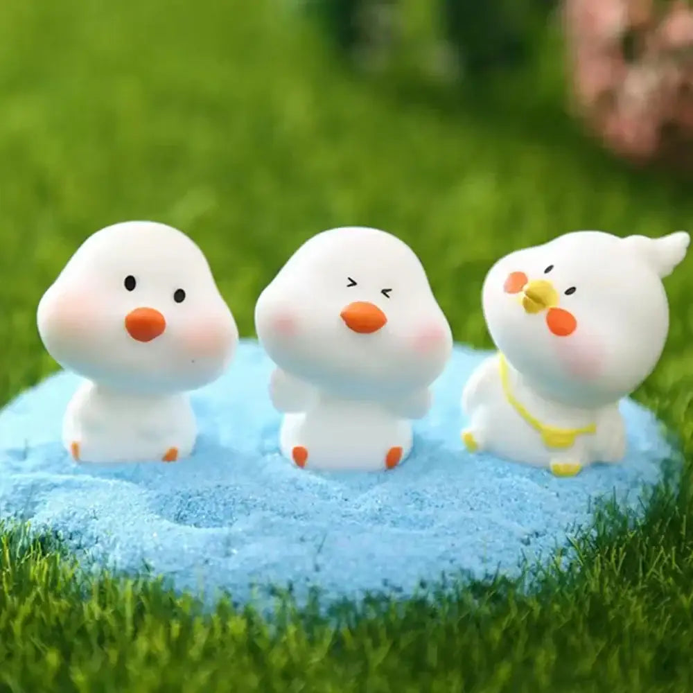Yellow Chick Figurines Set