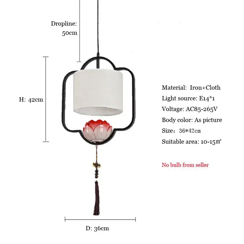 Black Lotus Pendant Light