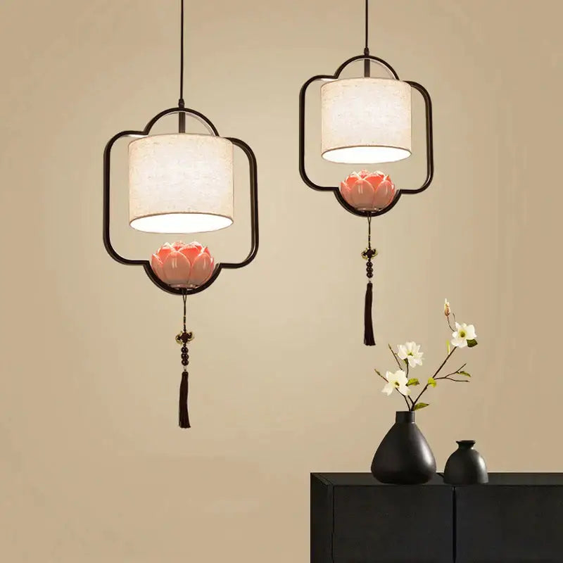 Black Lotus Pendant Light
