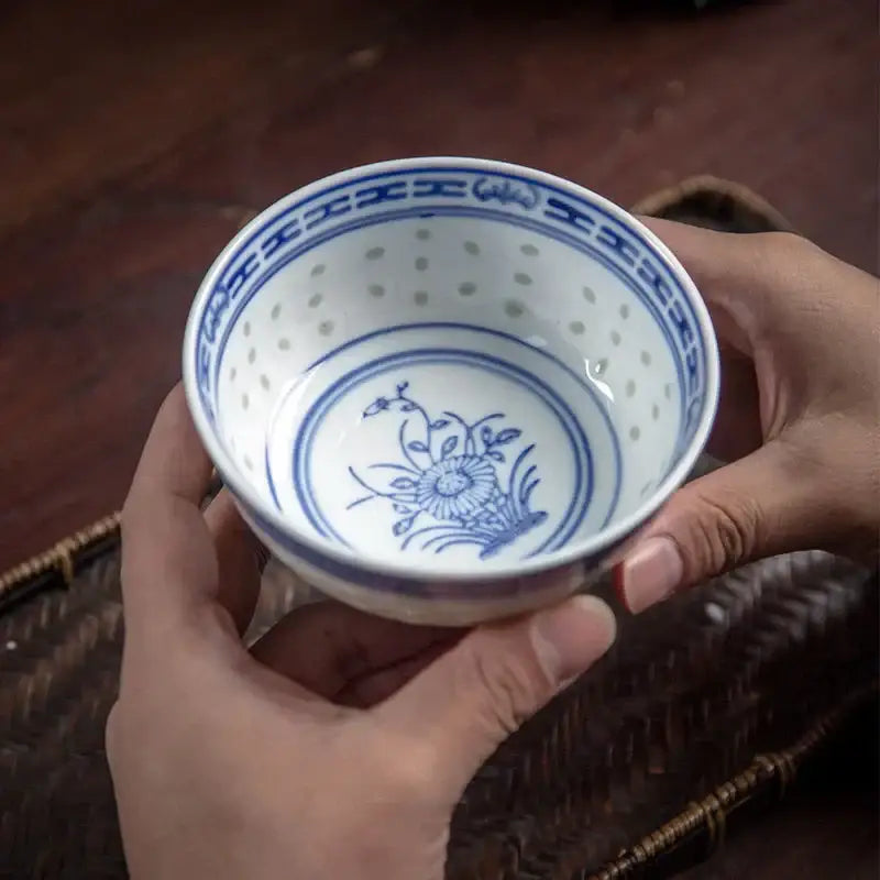 Blue Porcelain Dragon Bowl