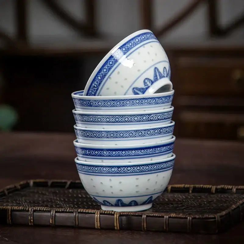 Blue Porcelain Dragon Bowl