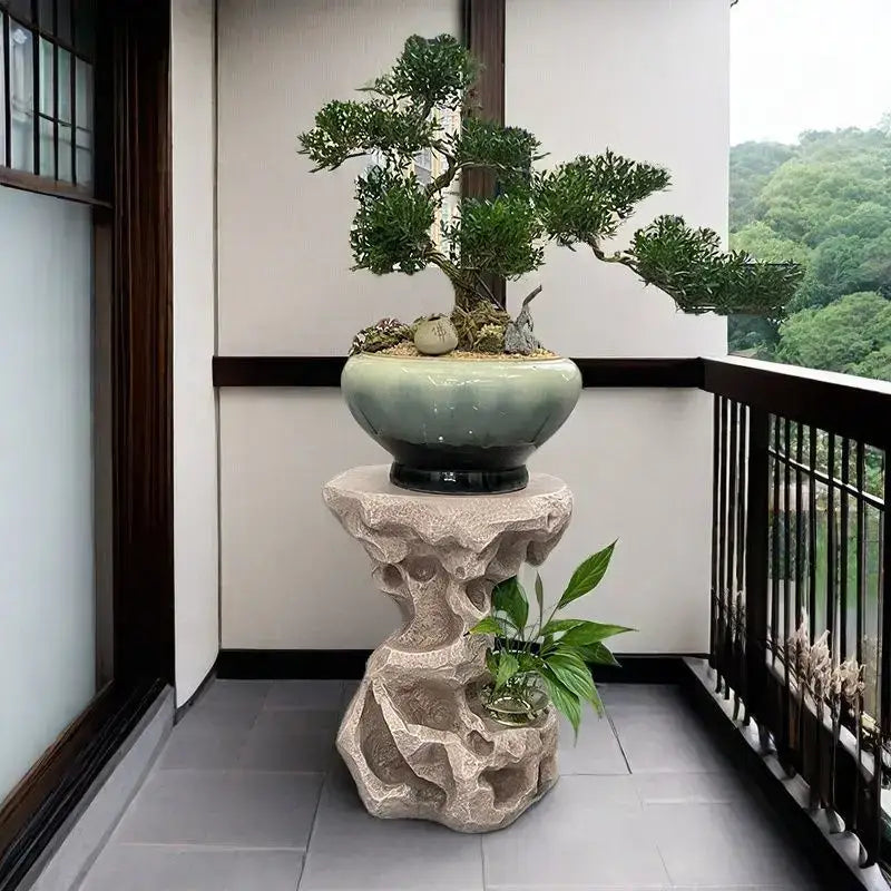 Green Ceramic Bonsai Decor