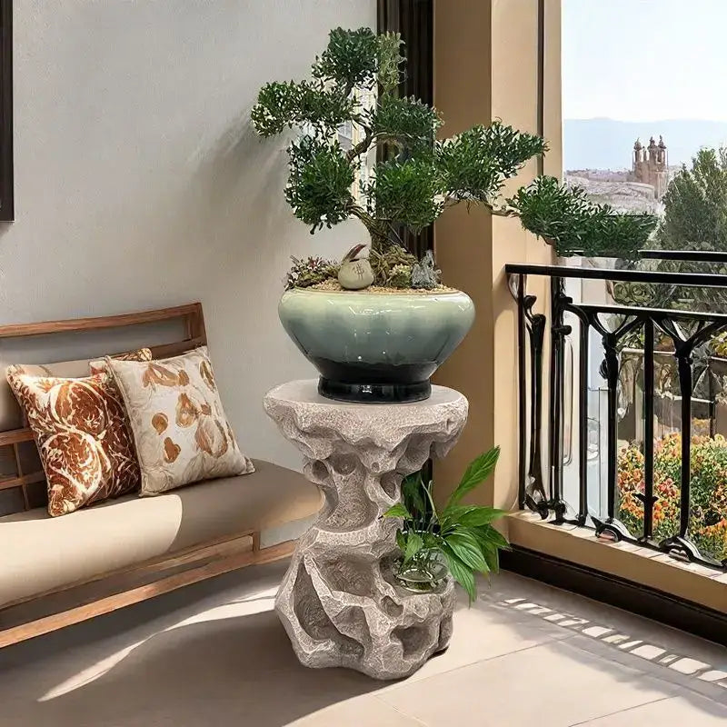 Green Ceramic Bonsai Decor