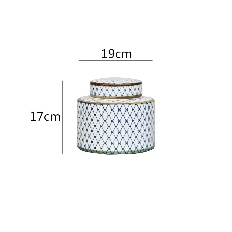 Blue White Ceramic Jar
