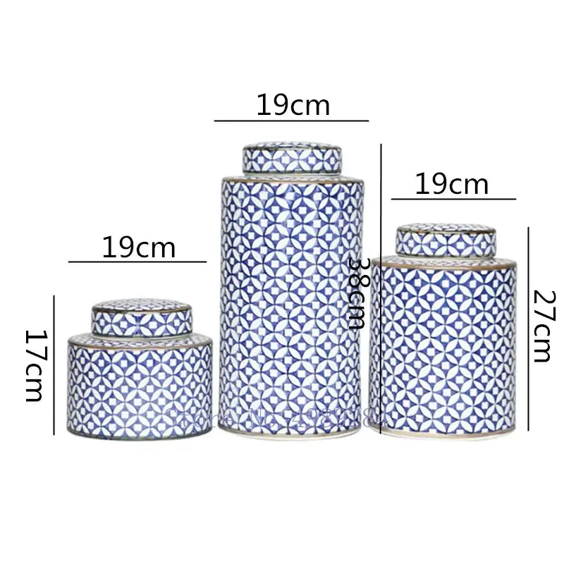 Blue White Ceramic Jar