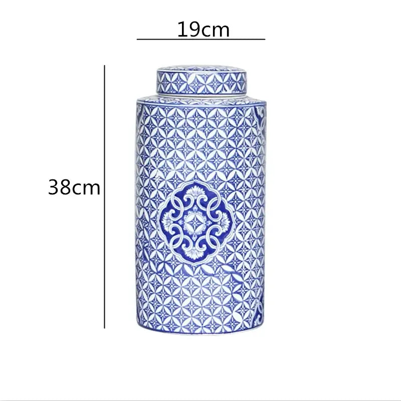 Blue White Ceramic Jar