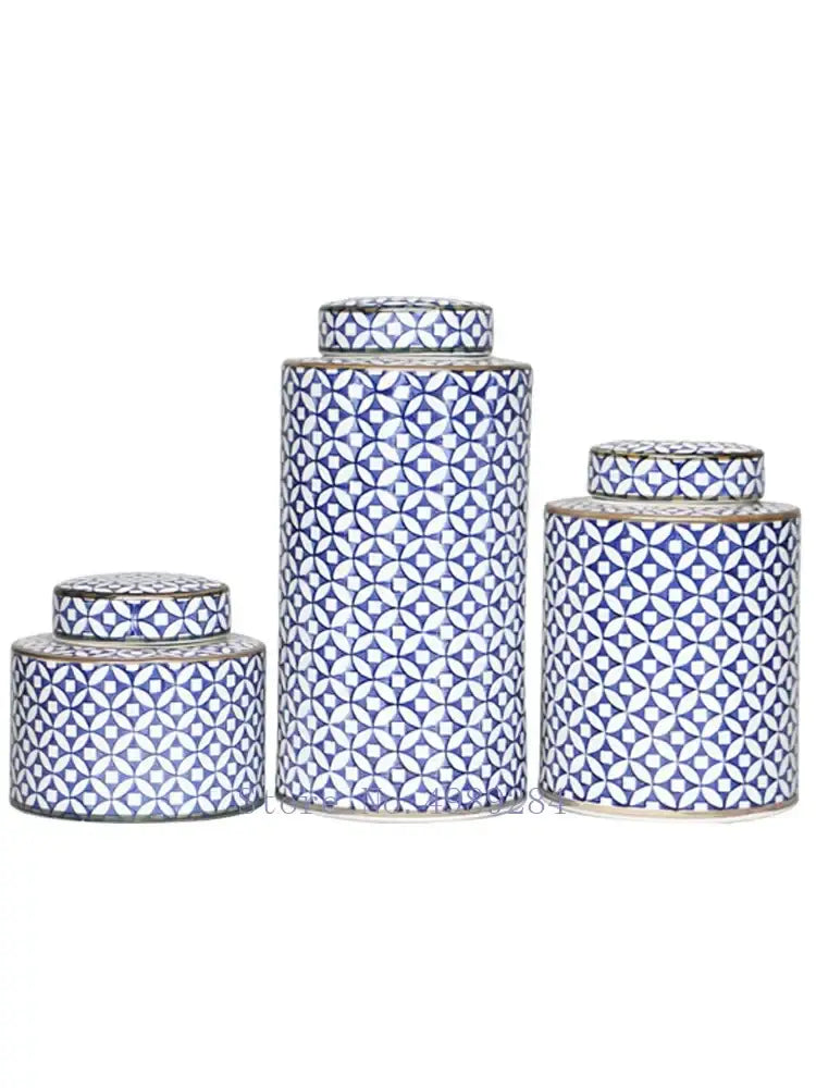 Blue White Ceramic Jar